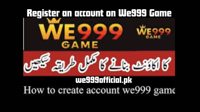 Register an account on we999 game